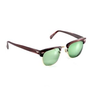 SALE ! Vintage 12K GF Whitney 22 Brown Woodgrain Gold Club Sunglasses